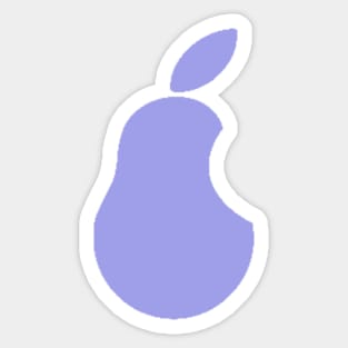 Iconic Pear Brand Soft Purple Sticker